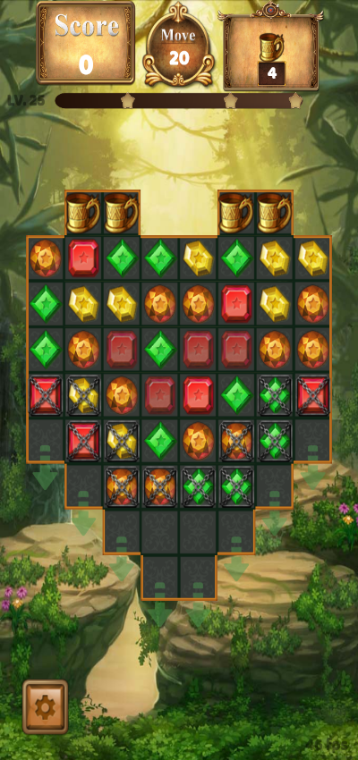 Jewels Temple Quest Clone - Android Studio Match 3 Game with AdMob Ads ...