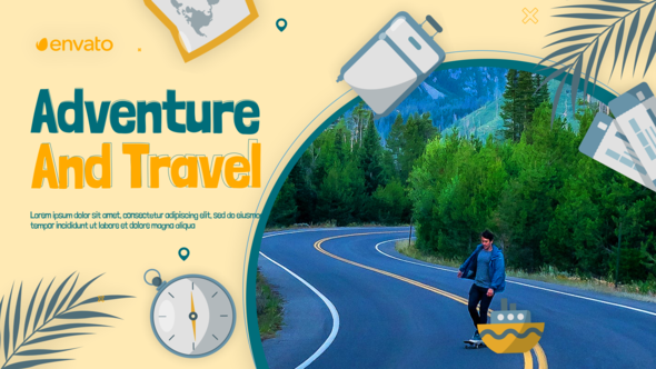 Travel Agency Promo Video Displays template preview