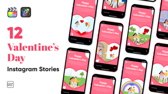 Valentines Day Instagram Stories for Final Cut Pro X