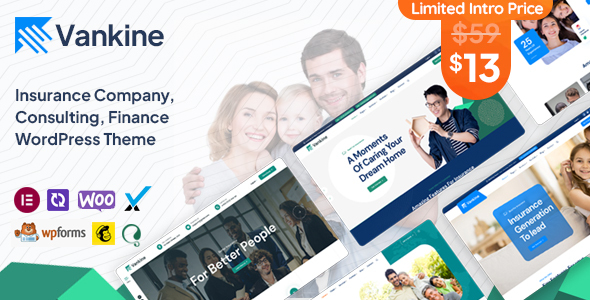 Vankine Nulled + Full Demos –  Insurance Business WordPress Theme