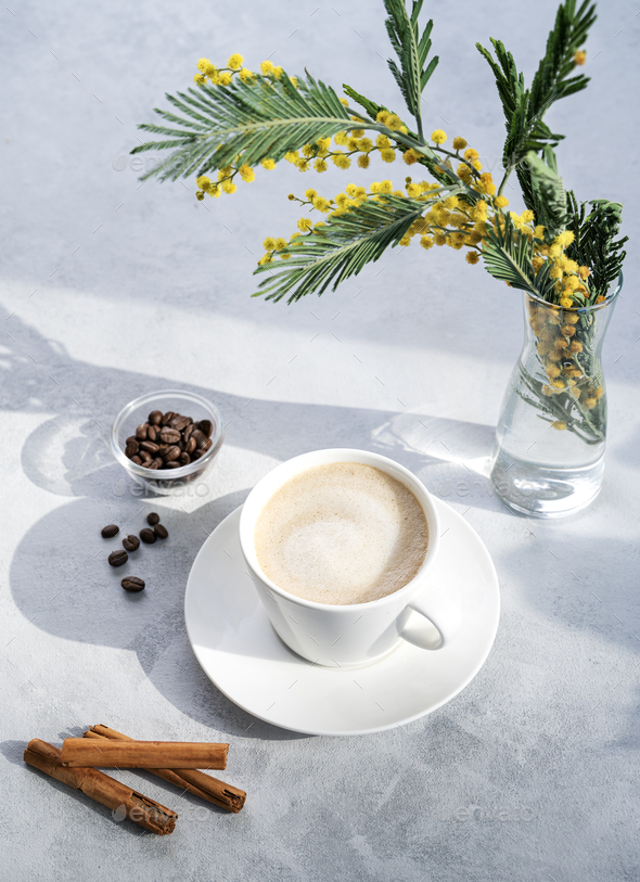 Coffee Cappuccino Latte Foam Saucer Mug Cup Stock Photo - DIGITAL FILE  DOWNLOAD