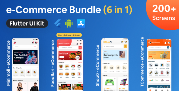 eCommerce Bundle - Flutter eCommerce App Bundle Ui Kit