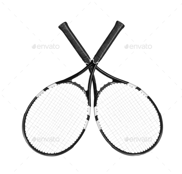 Tennis rockets isolated on white Stock Photo by photobalance | PhotoDune