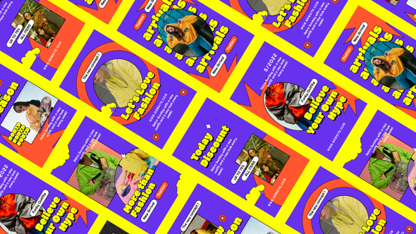 Cunkye Funky Fashion Instagram Stories Product Promo template preview