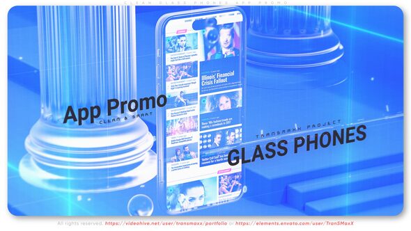 Clean Glass Phones App Promo