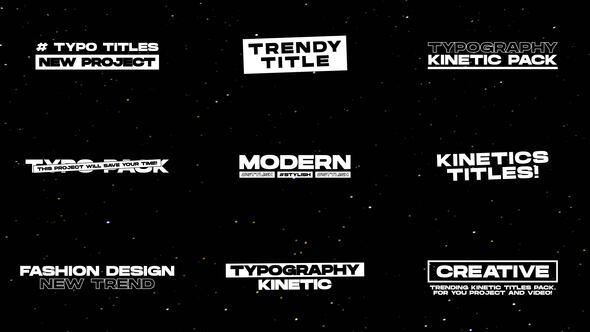 Kinetic Text Titles 1.0 | Premiere Pro