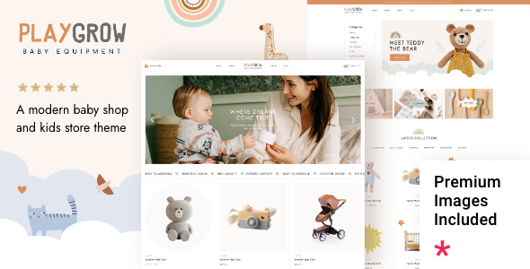 PlayGrow - Baby Shop and Kids Store Theme