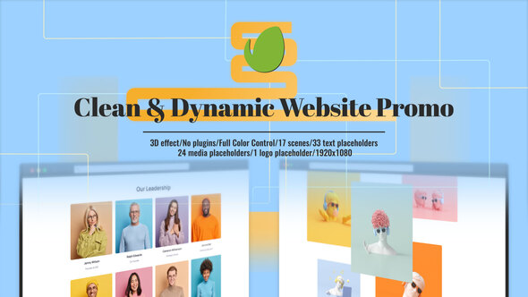 Clean & Dynamic Website Promo