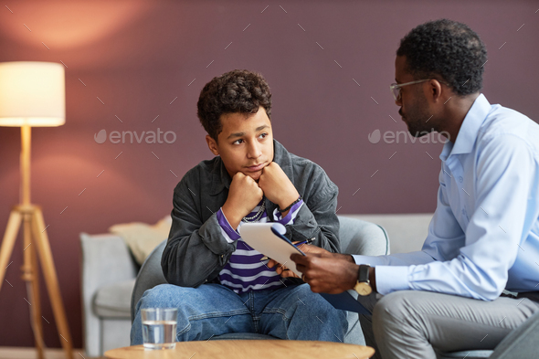Teenage Boy Visiting Psychologist