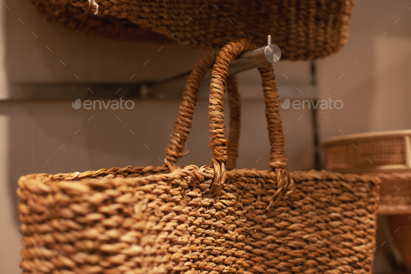 straw bag - Stock Photo - Images