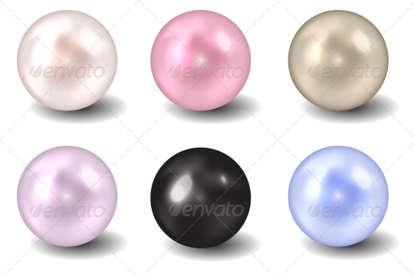 Pearl Vector Illustration - Decorative Symbols Decorative