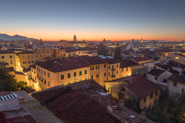 Pisa, Tuscany, Italy Town Skyline - Stock Photo - Images