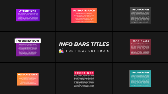 Info Bars Titles | FCPX