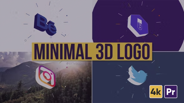 Minimal 3d Logo Reveal