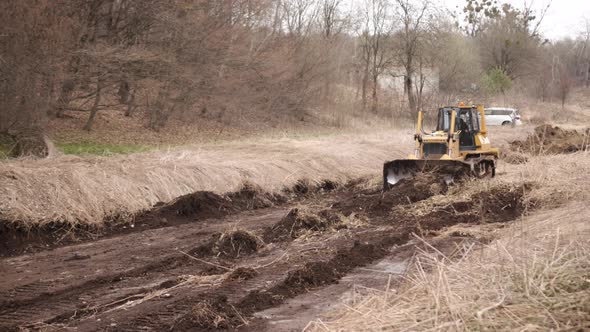 Construction Machinery Equipment Earth Building Bulldozer Earthmoving Machine Technology alt