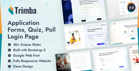 Incredible Trimba - Application Forms, Quiz, Poll, Survey & Registration Form Template