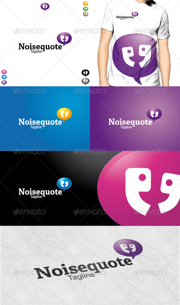 Noisequotes Logo - Symbols Logo Templates
