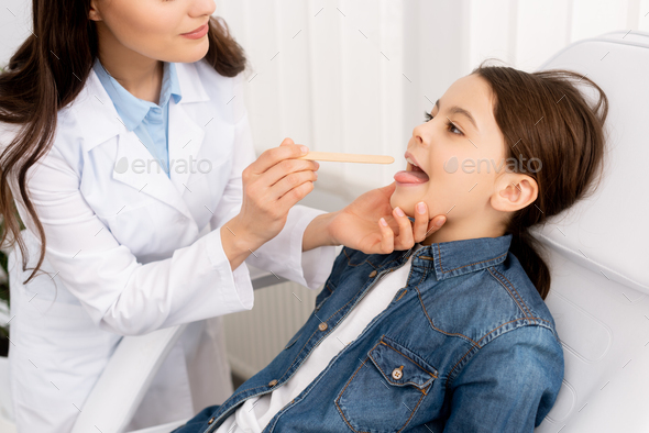 tongue depressor Stock Photo