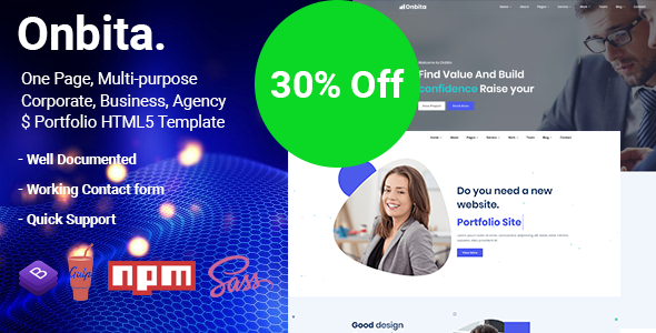 Onbita - Multipurpose Business and Corporate Template