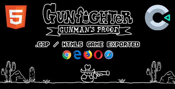 Gunfighter Gunman's Proof  HTML5 / Construct 3 Game