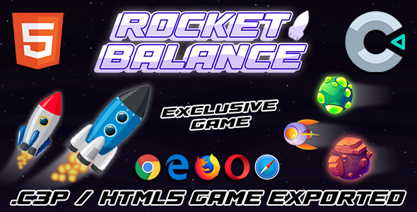 Rocket Balance HTML5 / Construct 3 Game
