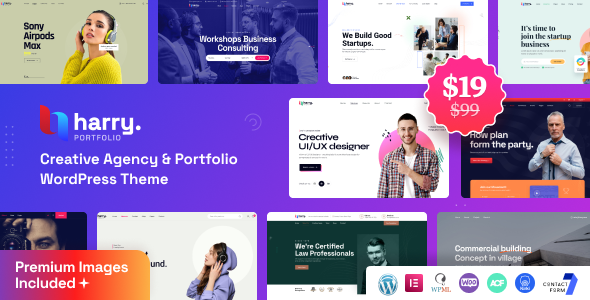 Harry - Creative Agency & Portfolio WordPress Theme