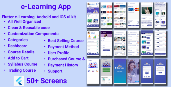 e-Learning Flutter UI Kit