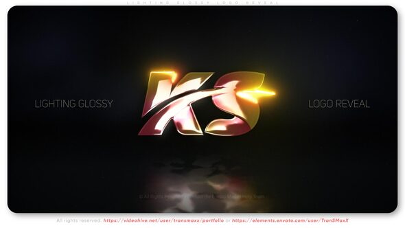 Lighting Glossy Logo Reveal