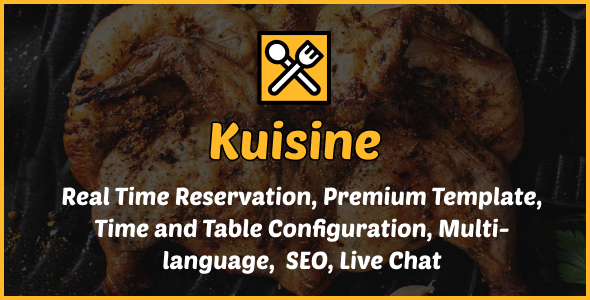 Kuisine  Multilanguage Restaurant Booking Platform