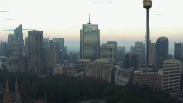 Sydney City Buildings at Dawn