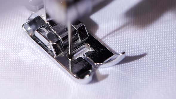 Performing Sewing Machine Original Seam. Close. Slow Motion alt