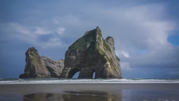 Archways on Wharariki Beach alt