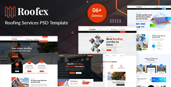 Roofex - Roofing Services PSD Template