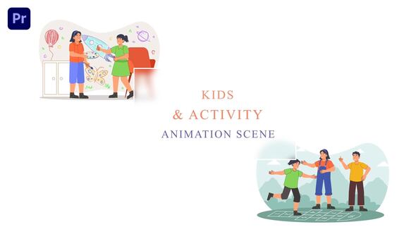 Kids Fun Activity Animation Scene