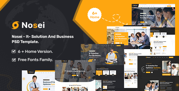 Nosei - It- Solution And Business PSD Template