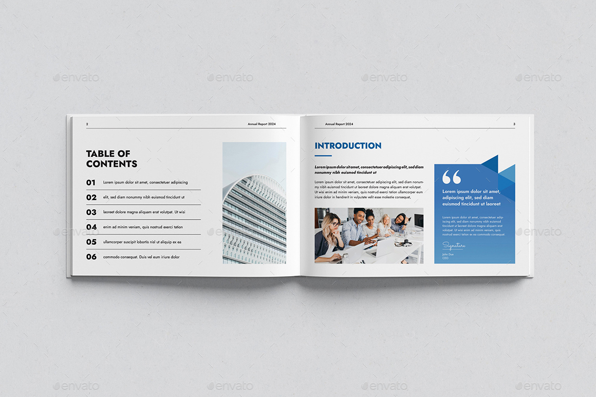 A5 Annual Report Template | Ms Word & InDesign, Print Templates ...