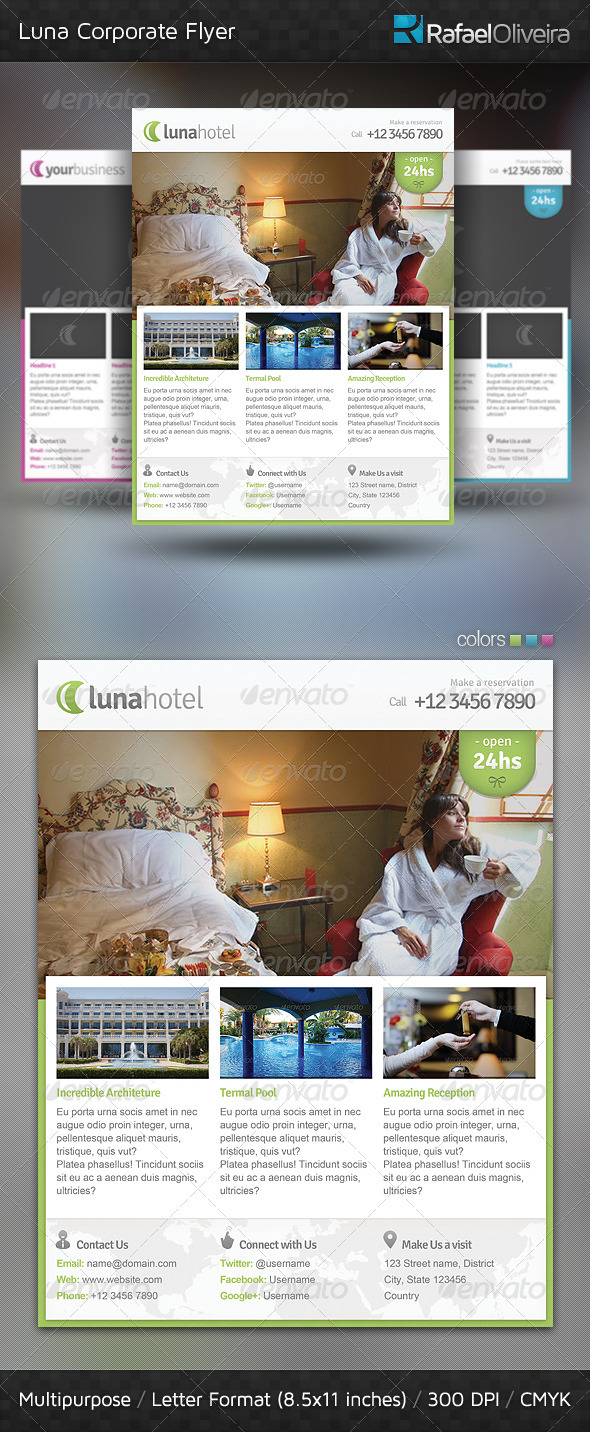 Luna Corporate Flyer - Corporate Flyers