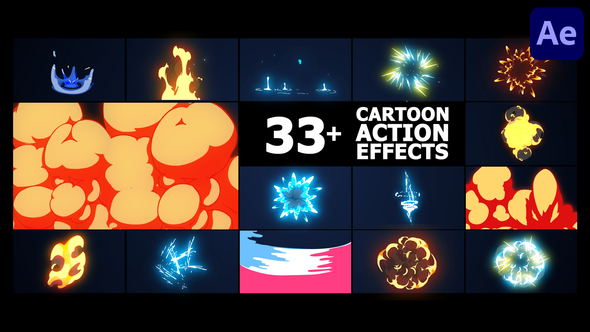 Cartoon Action Effects | After Effects