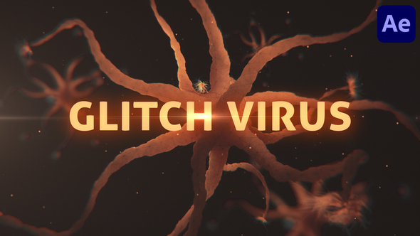 Glitch Virus Intro for After Effects
