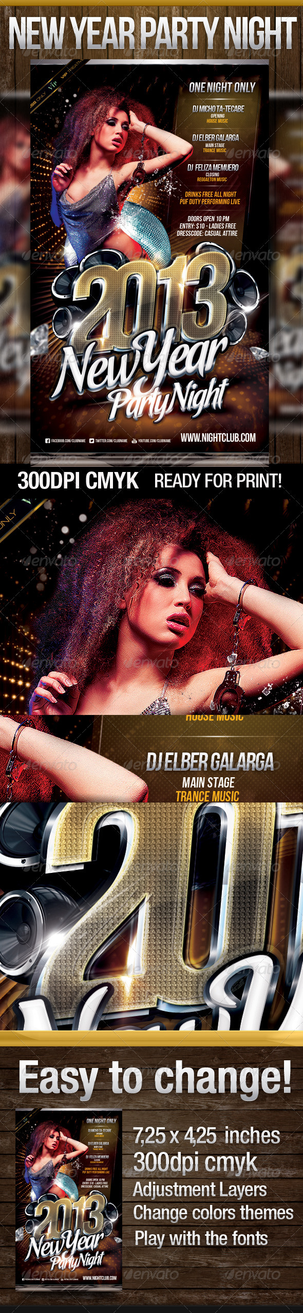 2013 New Year Party Night - Clubs & Parties Events