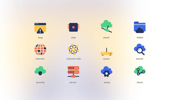 Cloud Technology - Flat Icons
