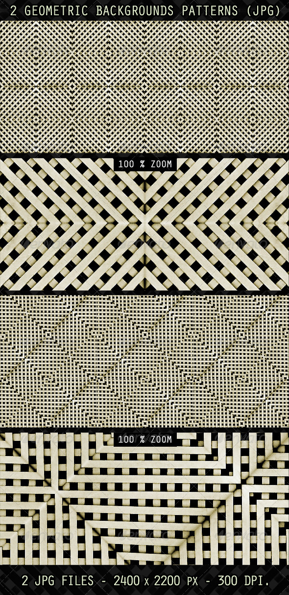 2 Geometric Backgrounds Patterns - Patterns Backgrounds