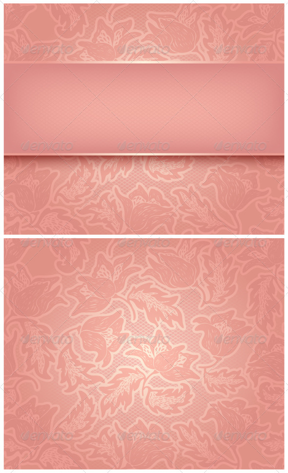 Ornamental Background with Pink Texture - Backgrounds Decorative