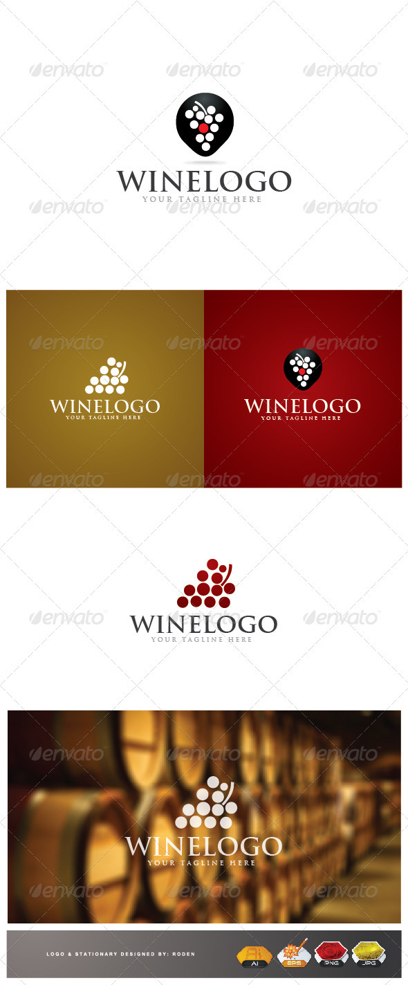 Wine Logo - Food Logo Templates