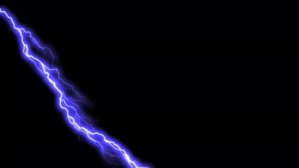 Lightning strikes set over black background, Realistic lightning ...