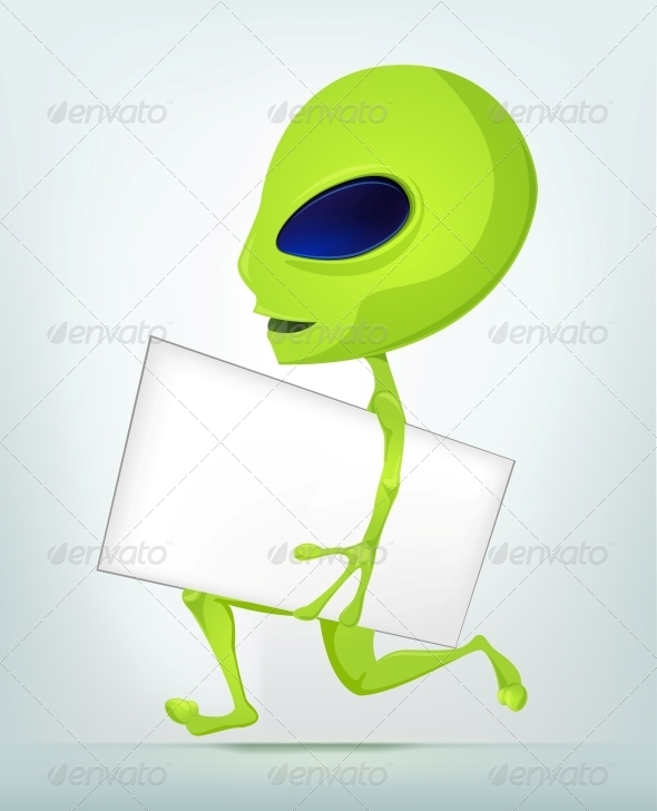 Cartoon Character Alien - Monsters Characters