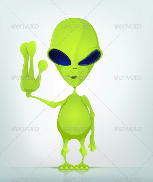 Cartoon Character Alien - Monsters Characters