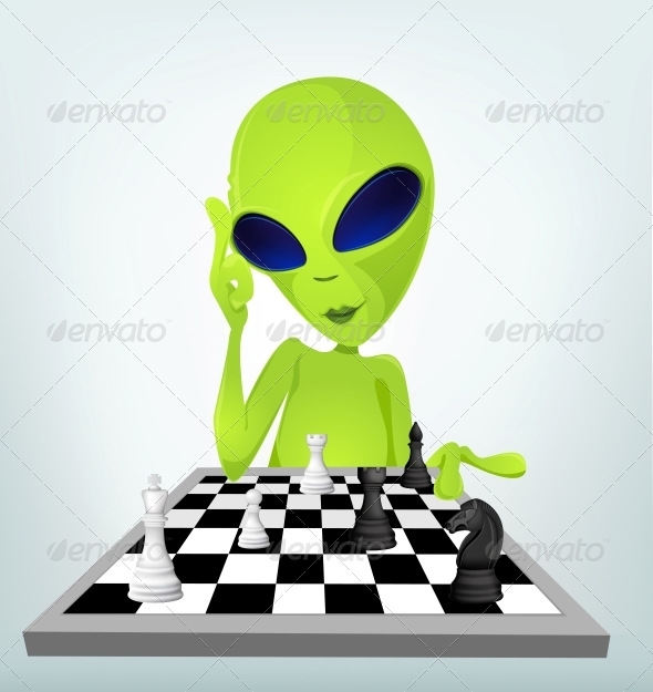 Cartoon Character Alien - Monsters Characters
