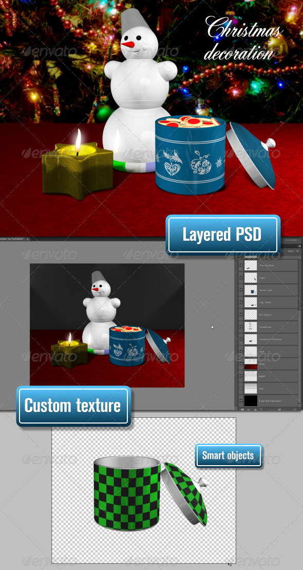 Christmas Decoration - Objects 3D Renders