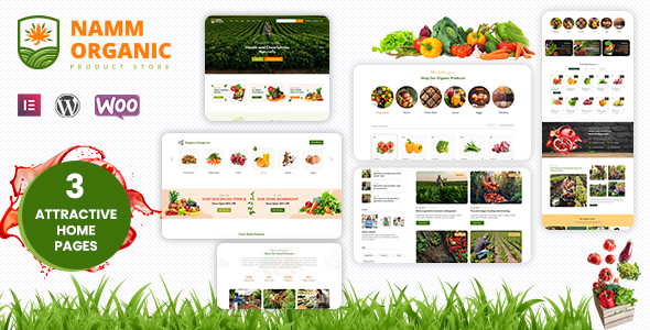 Namm v. –  Organic Food & Agriculture WordPress Theme